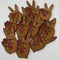 Hand Sign "Peace Out" Iron-on Embroidered Patch, Exclusive Appliques, Size 3" inches